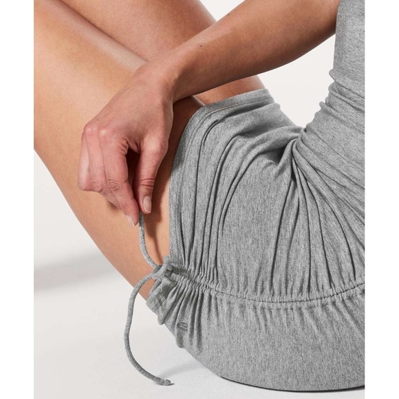 Lululemon Cinch It Dress Heathered Medium Grey - Picture 2 of 9